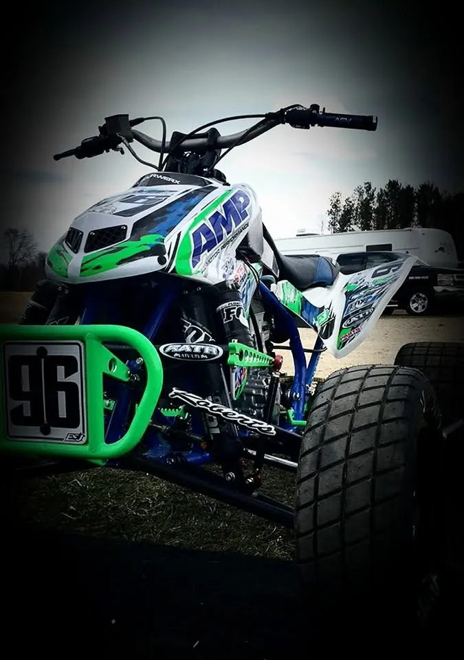 Race quad #96 in AMP colors